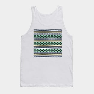 Tribal pattern in nautical colors Tank Top